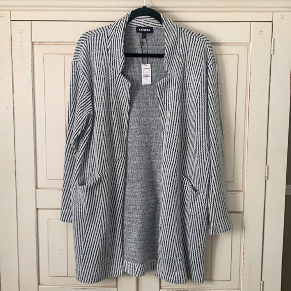 NWT Express Striped Cardigan Size Small